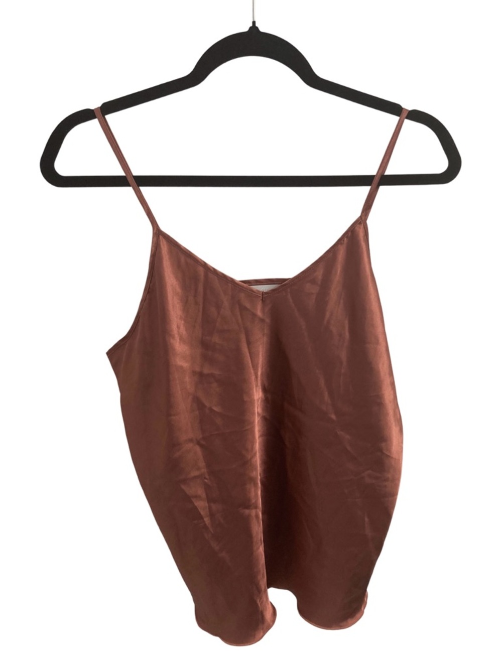 Alexander Del Rossa Sleepwear Satin Camisole Top Size L